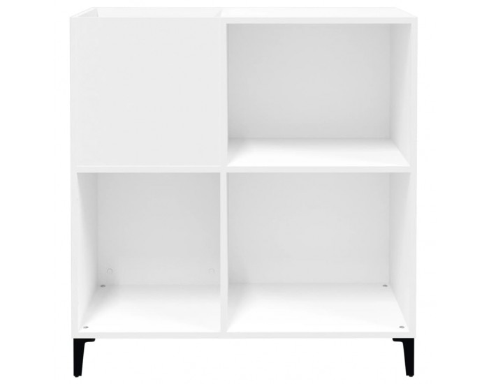 Sonata H Шкаф за грамофонни плочи бял 84,5x38x89 см инженерно дърво