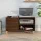 Sonata H Шкаф за винилови плочи кафяв дъб 84,5x38x48 см инженерно дърво