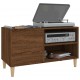 Sonata H Шкаф за винилови плочи кафяв дъб 84,5x38x48 см инженерно дърво