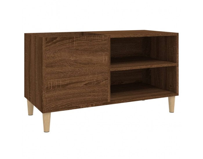 Sonata H Шкаф за винилови плочи кафяв дъб 84,5x38x48 см инженерно дърво