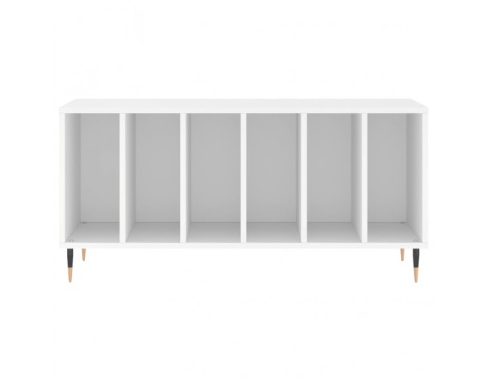 Sonata H Шкаф за грамофонни плочи бял 100x38x48 см инженерно дърво