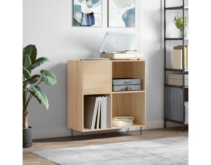 Sonata H Шкаф за винилови плочи сонома дъб 84,5x38x89 см инженерно дърво