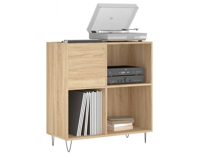 Sonata H Шкаф за винилови плочи сонома дъб 84,5x38x89 см инженерно дърво