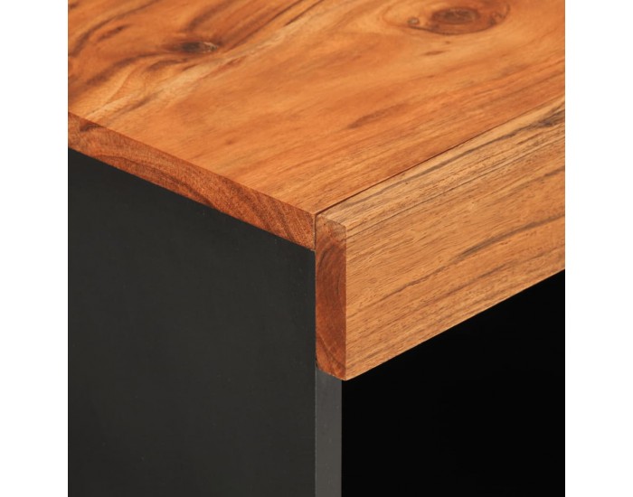 Sonata H ТВ шкаф, 85x33x43,5 см, масивно акациево дърво