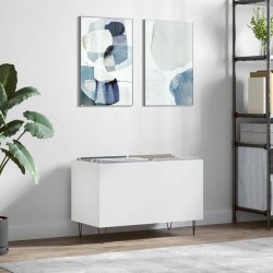 Sonata H Шкаф за грамофонни плочи бял 74,5x38x48 см инженерно дърво - Comode TV