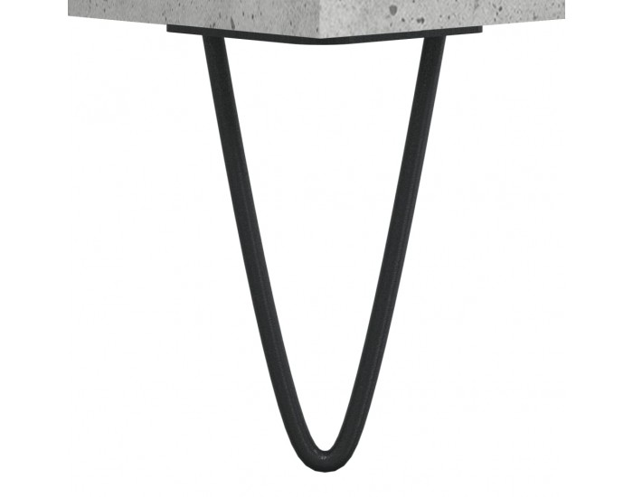 Sonata H Шкаф за грамофонни плочи сив 121x38x48 см инженерно дърво