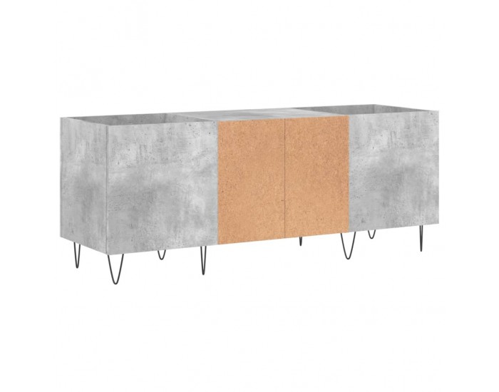 Sonata H Шкаф за грамофонни плочи сив 121x38x48 см инженерно дърво