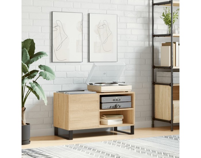 Sonata H Шкаф за винилови плочи сонома дъб 85x38x48 см инженерно дърво