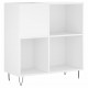 Sonata H Шкаф за грамофонни плочи бял 84,5x38x89 см инженерно дърво