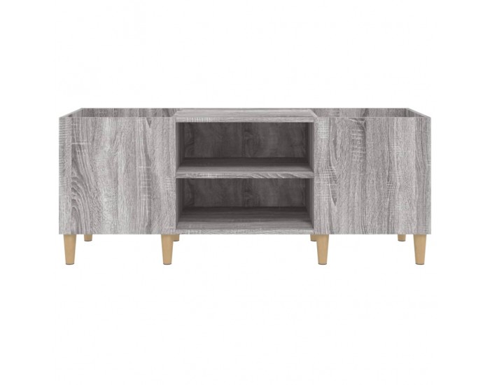 Sonata H Шкаф за винилови плочи сив сонома 121x38x48 см инженерно дърво