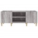 Sonata H Шкаф за винилови плочи сив сонома 121x38x48 см инженерно дърво