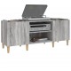 Sonata H Шкаф за винилови плочи сив сонома 121x38x48 см инженерно дърво