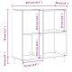 Sonata H Шкаф за винилови плочи бял гланц 84,5x38x89 см инженерно дърво