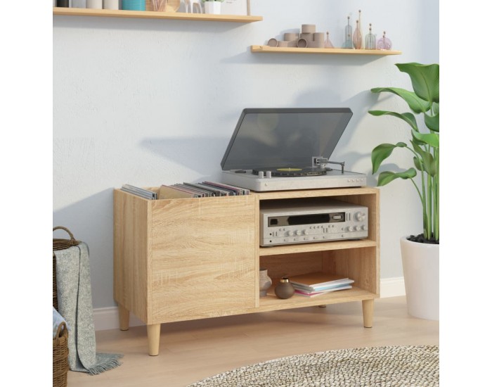 Sonata H Шкаф за винилови плочи сонома дъб 84,5x38x48 см инженерно дърво