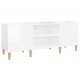 Sonata H Шкаф за грамофонни плочи бял гланц 121x38x48 см инженерно дърво