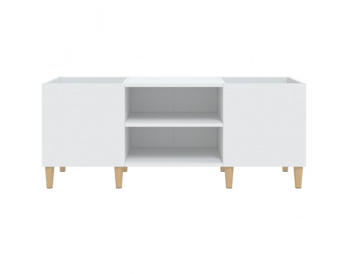 Sonata H Шкаф за грамофонни плочи бял 121x38x48 см инженерно дърво