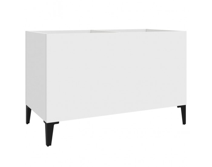 Sonata H Шкаф за грамофонни плочи бял 74,5x38x48 см инженерно дърво