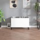Sonata H Шкаф за винилови плочи бял гланц 74,5x38x48 см инженерно дърво