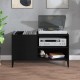Sonata H Шкаф за грамофонни плочи черен 84,5x38x48 см инженерно дърво