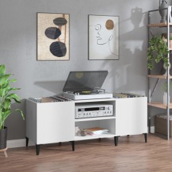 Sonata Comodă discuri, alb, 121x38x48 cm, lemn prelucrat