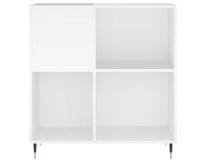 Sonata H Шкаф за грамофонни плочи бял 84,5x38x89 см инженерно дърво