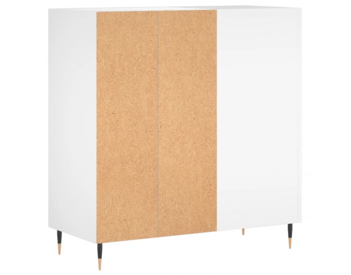 Sonata H Шкаф за грамофонни плочи бял 84,5x38x89 см инженерно дърво