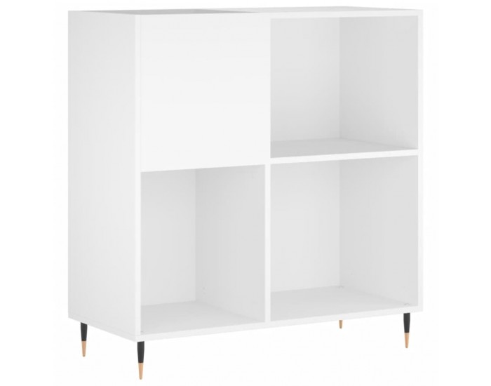Sonata H Шкаф за грамофонни плочи бял 84,5x38x89 см инженерно дърво