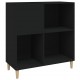 Sonata H Шкаф за грамофонни плочи черен 84,5x38x89 см инженерно дърво