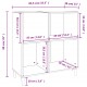 Sonata H Шкаф за грамофонни плочи черен 84,5x38x89 см инженерно дърво