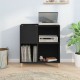 Sonata H Шкаф за грамофонни плочи черен 84,5x38x89 см инженерно дърво