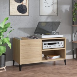 Sonata H Шкаф за винилови плочи сонома дъб 84,5x38x48 см инженерно дърво - Comode TV