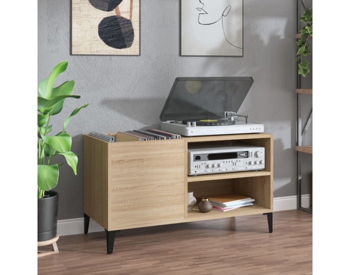 Sonata H Шкаф за винилови плочи сонома дъб 84,5x38x48 см инженерно дърво