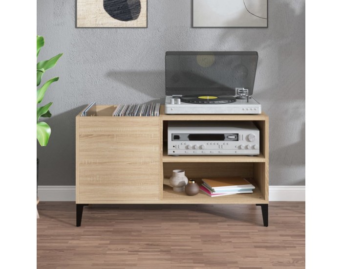 Sonata H Шкаф за винилови плочи сонома дъб 84,5x38x48 см инженерно дърво