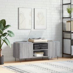 Sonata H Шкаф за винилови плочи сив сонома 121x38x48 см инженерно дърво - Comode TV