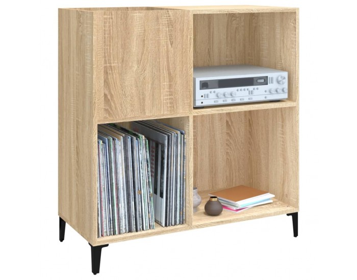 Sonata H Шкаф за винилови плочи сонома дъб 84,5x38x89 см инженерно дърво