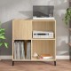 Sonata H Шкаф за винилови плочи сонома дъб 84,5x38x89 см инженерно дърво