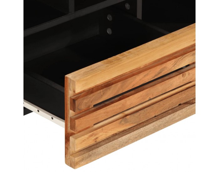 Sonata H ТВ шкаф, 100x34x46 см, масивно акациево дърво