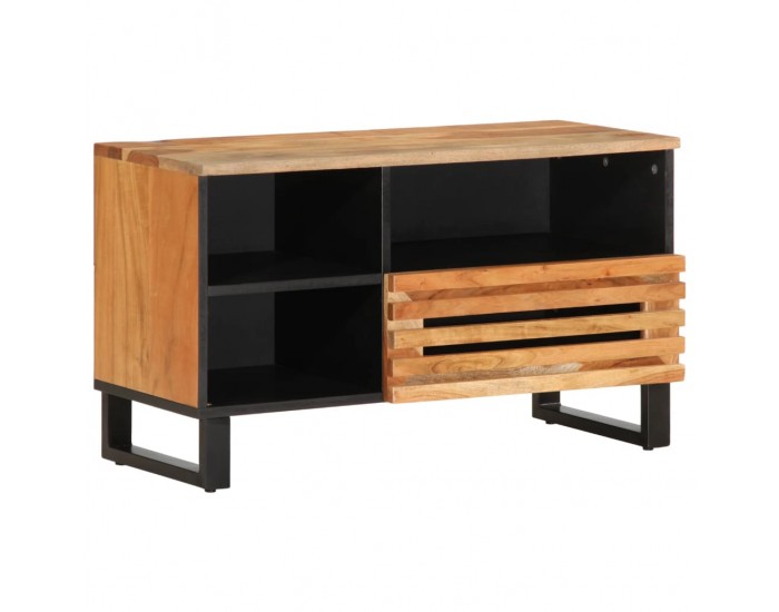 Sonata H ТВ шкаф, 80x34x46 см, акациево дърво масив