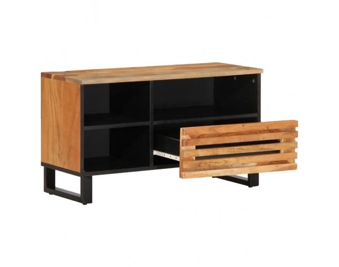 Sonata H ТВ шкаф, 80x34x46 см, акациево дърво масив