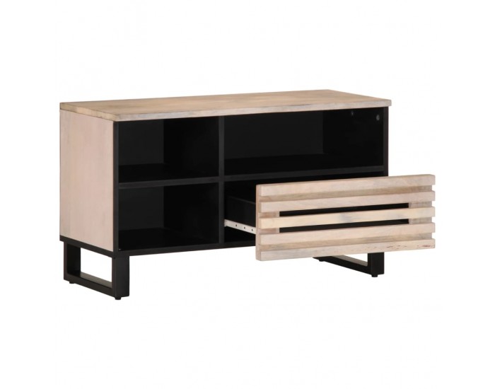 Sonata H ТВ шкаф, 80x34x46 см, масивно мангово дърво