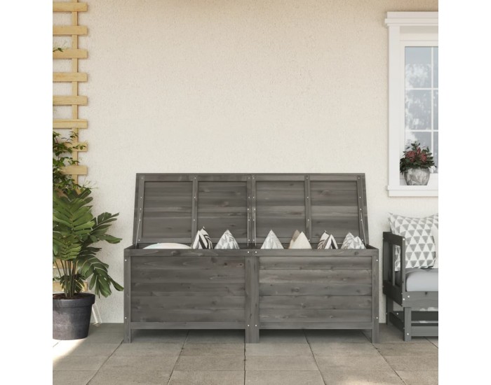 Sonata H Градинска ракла антрацит 150x50x56,5 см чам масив