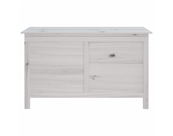 Sonata H Градинска кутия за съхранение бяла 99x49,5x58,5 см масивна ела