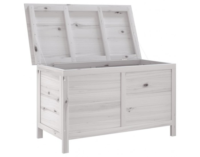 Sonata H Градинска кутия за съхранение бяла 99x49,5x58,5 см масивна ела