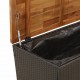 Sonata H Градинска кутия за съхранение черна 110x55x63см PE ратан акация