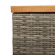 Sonata H Градинска кутия за съхранение сив 110x50x54 см PE ратан акация