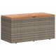 Sonata H Градинска кутия за съхранение сив 110x50x54 см PE ратан акация