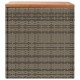Sonata H Градинска кутия за съхранение сив 110x50x54 см PE ратан акация