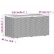 Sonata H Градинска кутия за съхранение сив 110x50x54 см PE ратан акация