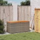 Sonata H Градинска кутия за съхранение сив 110x50x54 см PE ратан акация