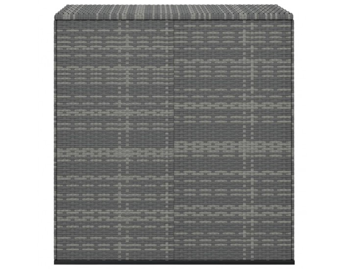 Sonata H Кутия за градински възглавници PE ратан 100x49x103,5 см сива